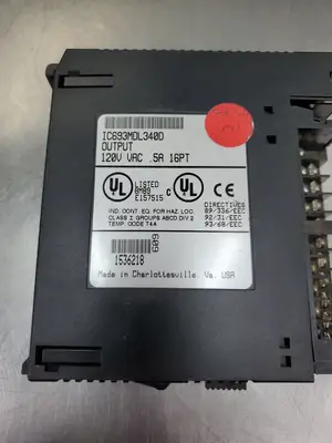 USED GE Fanuc IC693MDL340D Output Relay Module, 120VAC, .5A, 10PT