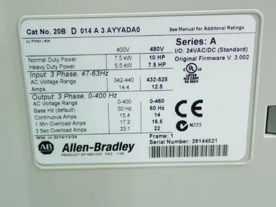 NEW ALLEN BRADLEY 20BD014A3AYYADA0