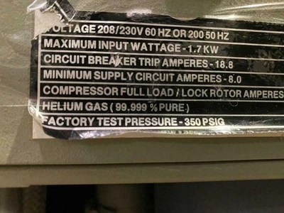 CTI-Cryogenics Model SC Air Cooled Compressor