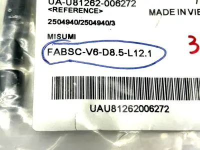 FABSC-V6-D8.5-L12.1 | MiSUMi  Standard and Precision Spacer LOT OF 4 - New