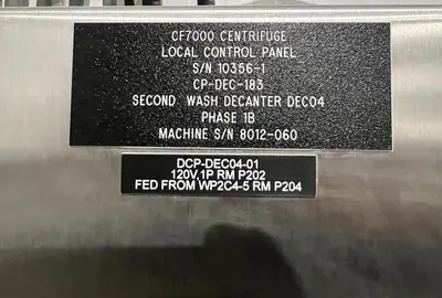 (4) GEA Westfalia ProteinMaster CF 7000 sanitary tricanter centrifuges, 316SS.