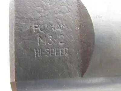 Putnam M3-2 2" Left Hand 4 Fute HSS 4" Cut End Mill 2" Straight Shank 7-3/4" OAL