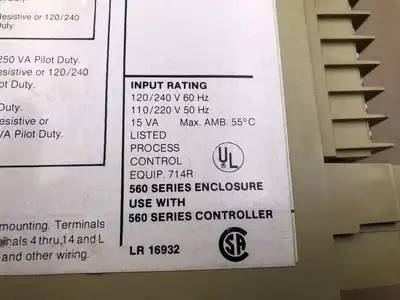 Barber-Colman 560 Series Microprocessor Controller 120/240V 110/220V 15VA