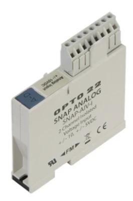 Opto 22 SNAP-AIV-i SNAP 2-Ch Isolated -10VDC to +10VDC Analog Voltage Input Mod [Refurbished]