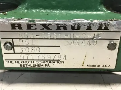 USED REXROTH AGA-0581-0-C-1