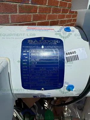USED DCI 500 LITER STAINLESS STEEL JACKETED REACTOR 45 PSI W/ 0.5 HP MIXER