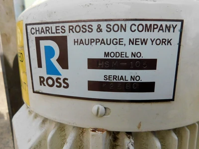 USED ROSS HOMOGENIZING MIXER HSM-105