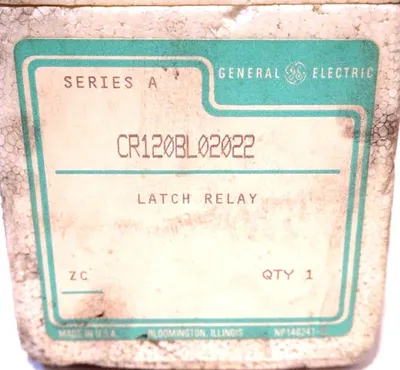 NEW GENERAL ELECTRIC CR120BL02022 LATCH RELAY SER.A