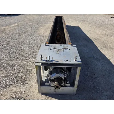 Used 18" X 20' L Thomas Conveyor Holo Flite Thermal Screw Auger Processor Dryer