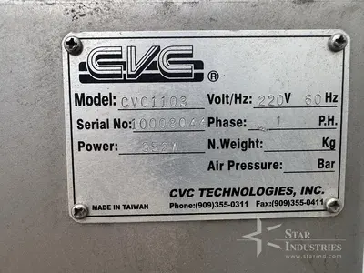 Used CVC CVC1103 Desiccant Fillers California US | Star Industries #1254364