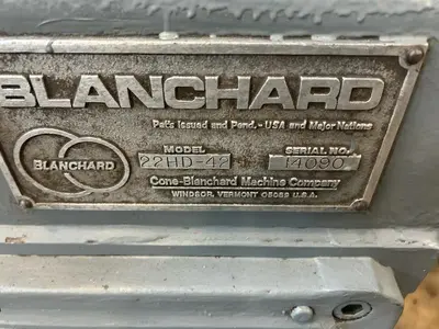 Used 1972 BLANCHARD 22HD-42 Rotary Surface Grinders Michigan US | Aucto #1306927