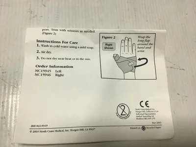 Narco Thumb Wrap with Wrist Support NC15946 Right, NC15945 Left