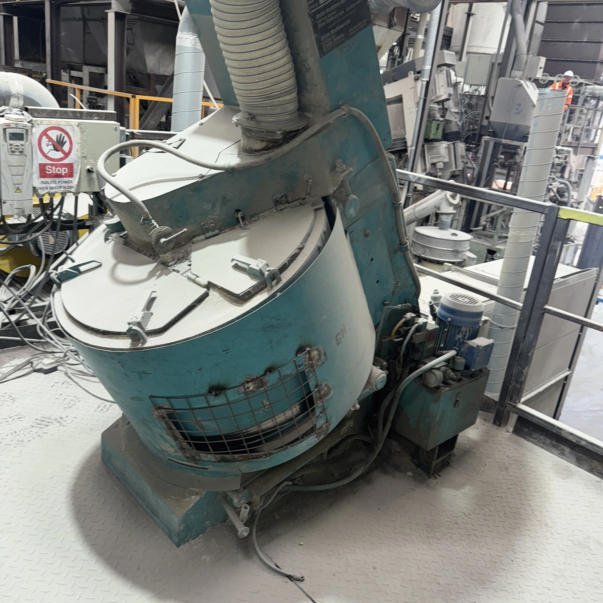 75L Eirich M/S High intensity powder turbo mixer Type RO8W