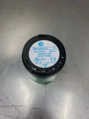 USED Allen-Bradley 855T-B24TL3 Ser. C Steady Green LED Stack Light, 24V
