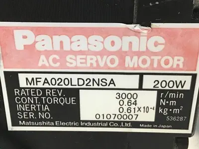 USED PANASONIC MFA020LD2NSA