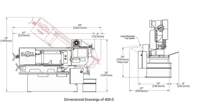 2026 DOALL 400S Horizontal Band Saws | Midstate Machinery (2)