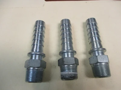 Unused/used Stainless Steel Barb Hose Fitting Connector Adapter (QTY 3)