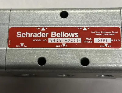 New | in-Stock SCHRADER BELLOWS 53051-2000 Misc Electrical & Power Parts | Surplus Asset Holdings #1218104