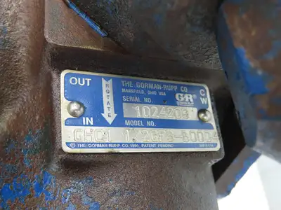 Gorman Rupp GHC1 1/2GF3-B0004 Positive Displacement Gear Pump 1.5"NPT 15GPM 3Hp