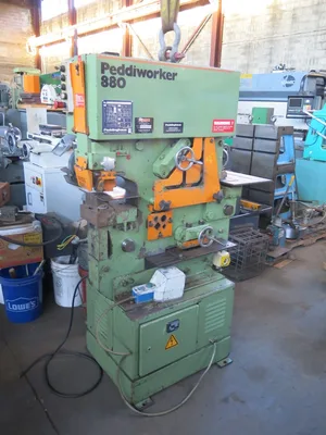 USED PEDDINGHAUS 88 TON HYDRAULIC IRONWORKER PEDDIWORKER 880