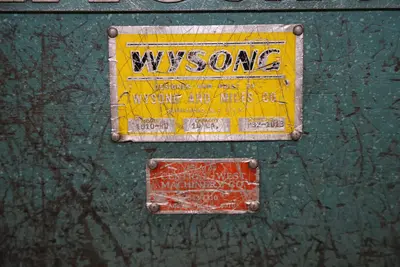Used 1972 Wysong 1010-RD Power Squaring Shears (Gauge) New Jersey US | Machinery Values #1324551