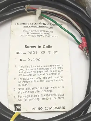 Used Rosemount 265-10758625, PS01 KF T SS Sensors Michigan US | Maverick Industrial Sales #1410638