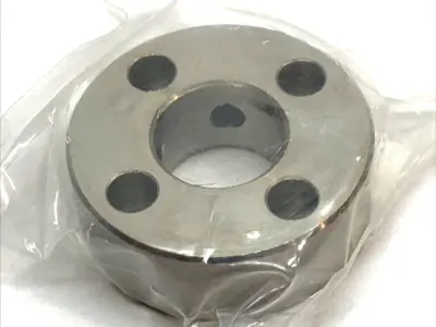 NEW MISUMI SHAFT COLLAR 15MM SET SCREW 4-HOLE NICKEL PLATED STEEL LOT OF 2