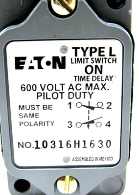 NEW EATON 10316H-1630 LIMIT SWITCH TYPE L 10316H1630