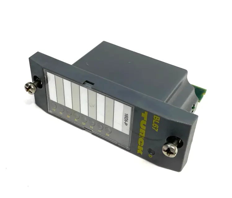 Used TURCK ELECTRONIC I/O MODULE, PNP, 16-DIGITAL INPUTS, 6827383 PLC Input & Output | Maverick Industrial Sales #1100665