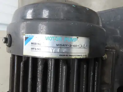 Daikin Hydraulic Power Unit 6.8GPM 220V w/Chiller 1.5kW & Circulation Pump/Motor