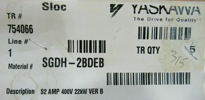 NEW YASKAWA SGDH-2BDEB SERVOPACK 380-480V 22KW SGDH2BDEB