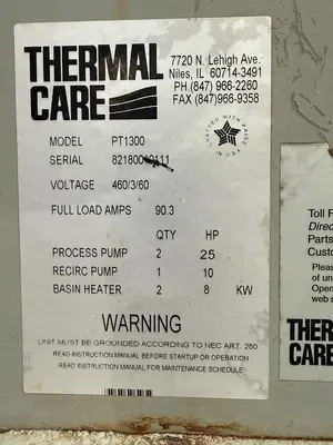 USED THERMAL CARE PT1300