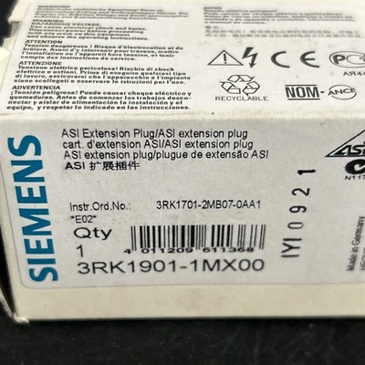 NEW Siemens 3RK19011MX00