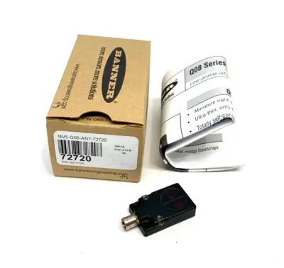 USED BANNER ENGINEERING LOW-PROFILE DIFFUSE-MODE INFRARED SENSOR