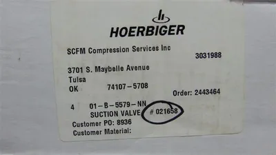 Ariel B-5579-NN Compressor Suction Valve SUC VLV, 160CEX, PC, PRC New NIB