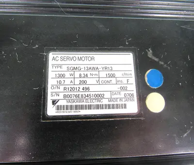 USED YASKAWA ELECTRIC SGMG-13AWA-YR13