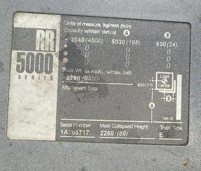 USED 2002 CROWN RR5000