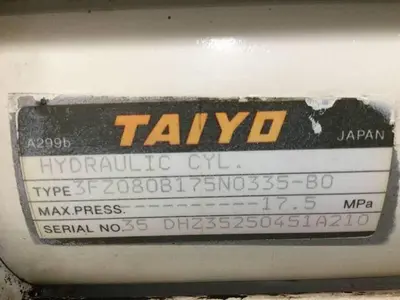 Used TAIYO 3FZ080B175N0335-B0 Cylinders Michigan US | Ideal Machinery #573347