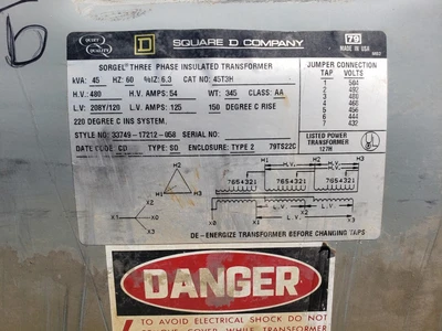 USED SQUARE D 45T3H