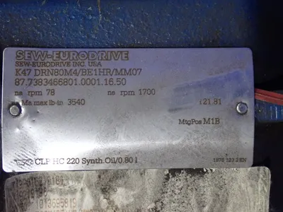 USED SEWEURODRIVE K47 DRN80M4/BE1HR/MM07