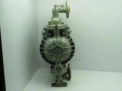 Air Pneumatic Diaphragm Pump Aluminum 1-1/2" Flange Mount (NO TAG) Tested