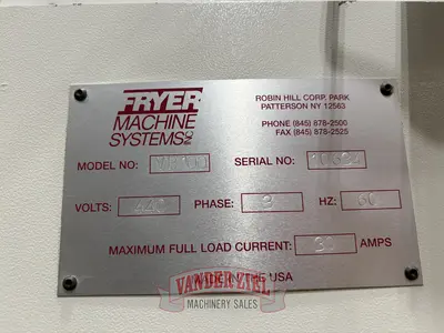 Used FRYER _UNKNOWN_ Vertical Machining Centers Michigan US | Vander Ziel Machinery Sales #483162