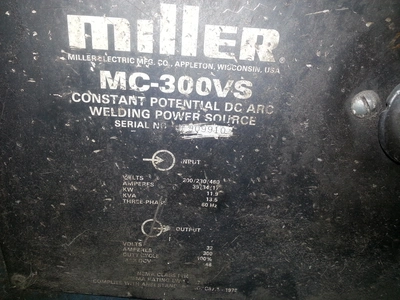 USED MILLER MC300VS