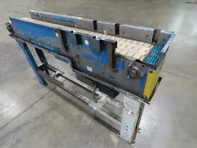 New London Engineering 7.5"x 5' 6" Plastic Tabletop Belt Conveyor 30 FPM 460V