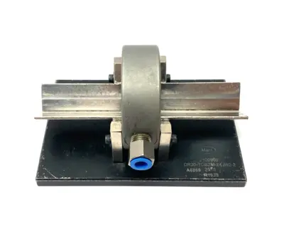 Used MAHR DIMENSIONAIR 2-JET AIR RING GAUGE W/ GUIDE CHUTES & BASE PLATE Air Gages Michigan US | Maverick Industrial Sales #1123062