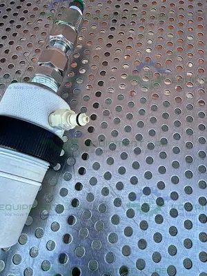 USED CHEMGLASS STAINLESS STEEL TEMPERATURE SENSOR TUBE 50 X 13 MM