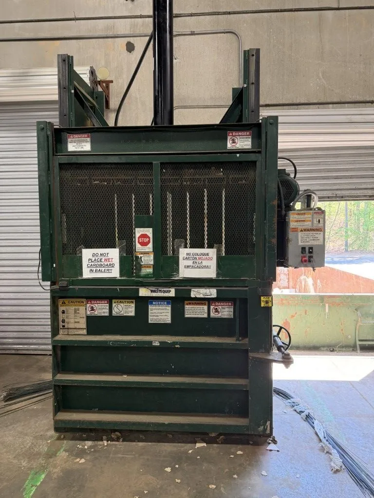 WASTEQUIP Vertical Cardboard Baler