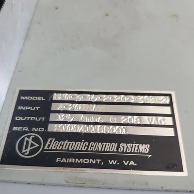 USED Electronic Control Systems 7820-3-05-2-20-F305-24