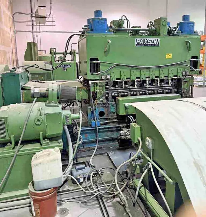 Used 1976 PAXSON 60" x 0.125" x 40,000# CTL Line w/6 HI Leveler Stock # 14691 Cut To Length Lines Connecticut US | Machinery International LLC #1327939