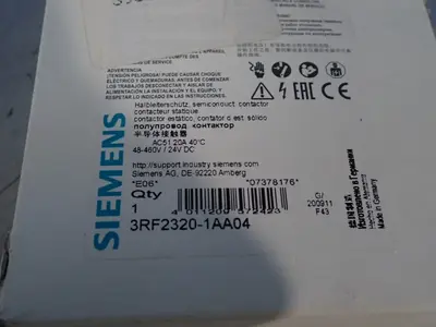 New | in-Stock SIEMENS 3RF23201AA04 PLC Contactors | HGR 24 #753052